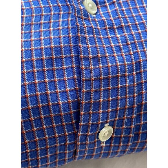 VTG Ralph Lauren Shirt Mens L Classic Fit Button down Long Sleeve Blue Plaid - Picture 5 of 11